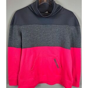 Under Armour Cold Gear Kids Girls YXL JTG Loose Fit Colorblock Mock Neck Hoodie